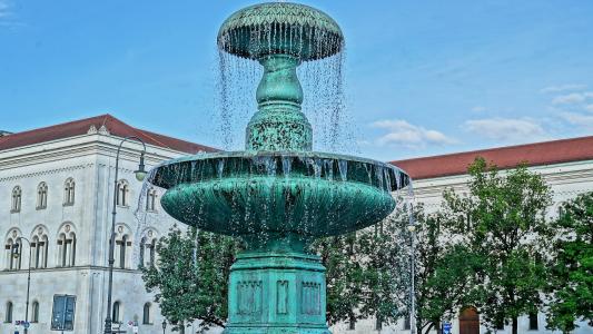 喷泉, 慕尼黑, 巴伐利亚, 国有资本, 建筑