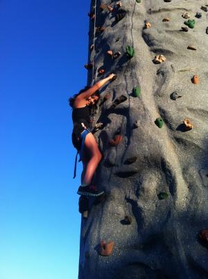 攀爬, 攀岩, 女孩, 登山者, 体育, 登山用具, 孤独