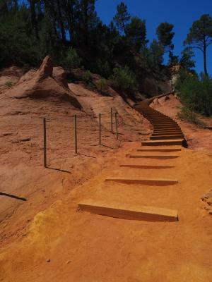 楼梯, 逐渐, 自然公园, 上升, 出现, 赭石岩, 赭石