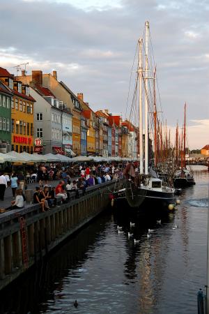 新港, 哥本哈根, 景观, 船舶, 设置, 街道, 航海的船只