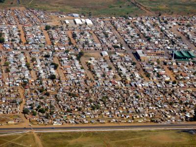 南非, johannisburg, 乡镇, 城市, 飞行, 鸟瞰图, 视图