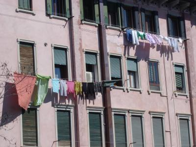 洗衣, 威尼斯, 是, 意大利, 房子, 洗