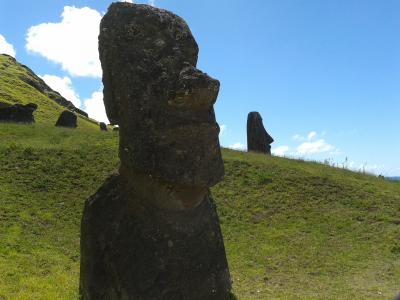 拉帕, 努伊, 复活节岛, 拉帕努伊, 智利, 石像, hangaroa