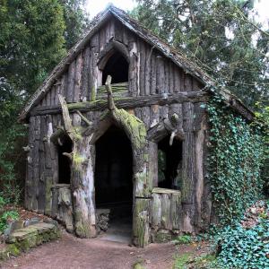 鲍尔, 小屋, 巫婆的房子, 童话故事, 公园沃利茨, 木材-材料, 老