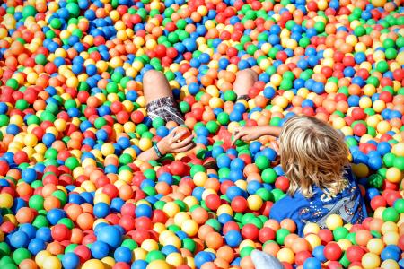 球坑, 戏剧, 球, 塑料球, 多彩, 塑料, 儿童