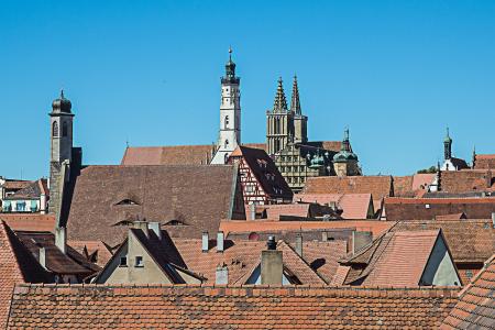 聋人罗腾堡, 屋顶, 教堂的尖顶, 中世纪
