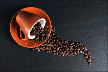 咖啡, 杯, 咖啡豆, 咖啡杯, 豆子, 豆, 咖啡因