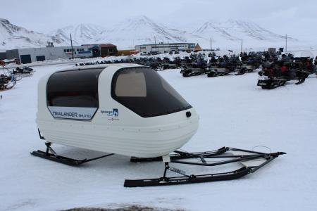 雪地车, 拖车, 挪威, 斯瓦尔巴群岛, 孩子们, 运输, 冬天
