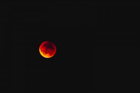 月亮, 红色, 天空, 黑暗, 全, 令人毛骨悚然, 天文学