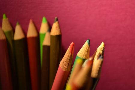 铅笔, 教育, 绘图, 颜色, 学校, 多彩, 绘制