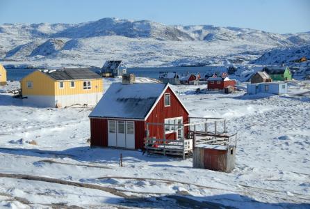 格陵兰岛, 罗德贝, oqaatsut, 冰, 雪, 冬天, 寒冷的温度