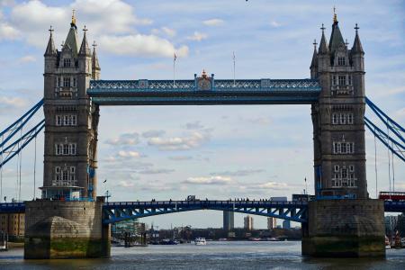 伦敦桥, 泰晤士河, 具有里程碑意义, 吸引力, 旅游, 著名, 河