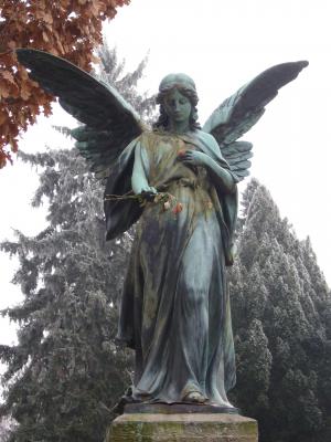天使, 公墓, 哀悼, 雕塑