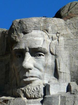 拉什莫尔山, 总统, 亚伯拉罕 · 林肯, 纪念, 南达科他州, 美国, 岩石