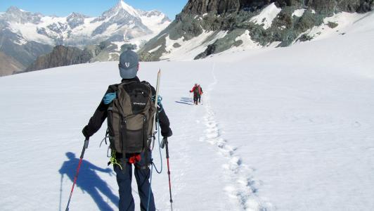 山, cordee, 阿尔卑斯山, 登山, 冬天, 冒险, 徒步旅行