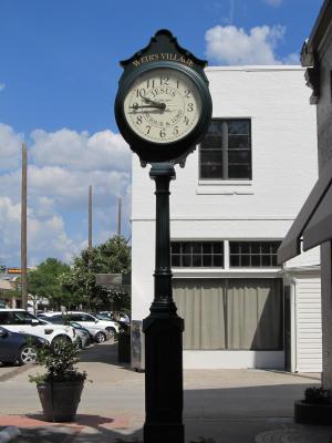 时钟, 人行道上, 诺克斯, 达拉斯, 德克萨斯州, 下午, 时间