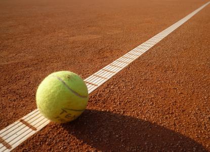 网球场, 网球, 黄色, 球, 体育, 球类运动, 体育