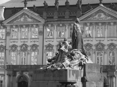 1月, 胡的纪念碑, 布拉格, 雕塑, 旧城, 空间, 捷克共和国, 建筑