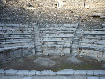 圆形剧场, 土耳其, 以弗所, 古代, 塞尔苏斯图书馆, 废墟, 毁坏的城市