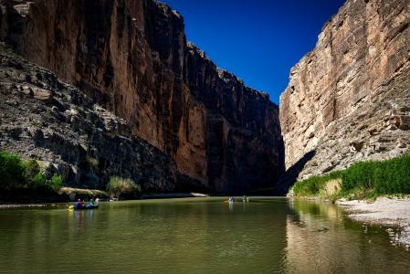 里奥格兰德河, 德克萨斯州, 墨西哥, 景观, 峡谷, 大弯曲国家公园, 目的地