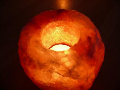 盐晶体, 光, 小圆蜡烛, 烧伤, 浪漫, 心情, 气氛