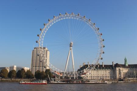 伦敦眼, 伦敦, 泰晤士河, 马戏团, 河, 眼睛, 英格兰