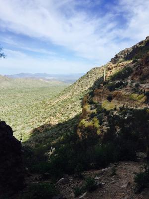 亚利桑那州, 攀爬, 徒步旅行, 爬上, 天空, 自然, 景观