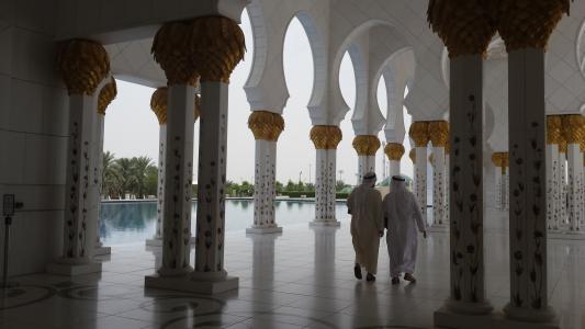白色清真寺, 阿布达比, 阿联酋, 旅游