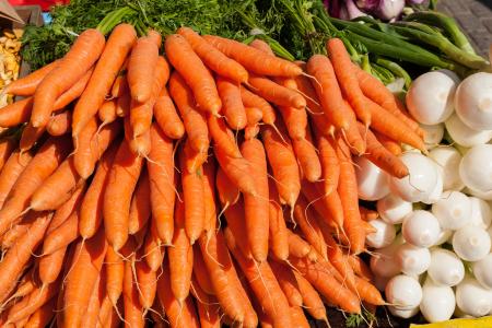 蔬菜, 胡萝卜, 洋葱, 市场, 自然, 蔬菜, 食品