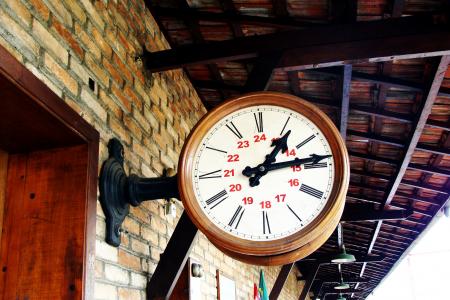 手表, 老, 车站, 指针, 时间