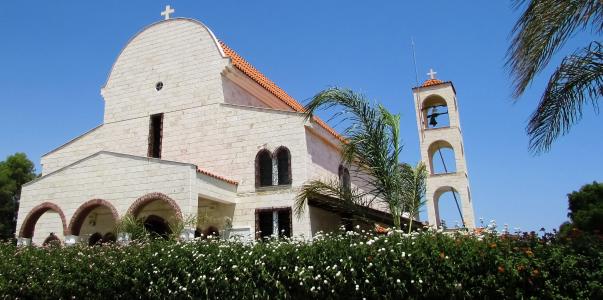 塞浦路斯, alaminos, 教会, 东正教, 建筑, 宗教