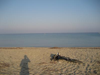 fourka, 希腊, 山地自行车, 自行车, 海, 水, 海滩