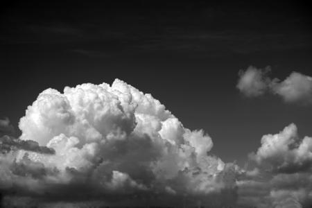 云彩, 软盘云, 多云的天空, 黑白色天空, 自然, 天空, 多云