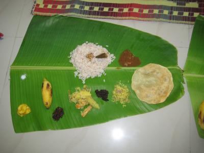 sadya, 阿南, 香蕉叶, 喀拉拉邦, 食品, 大米, 传统