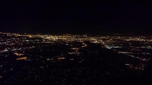 费城, 晚上, 灯, 建设, 旅行, 天空, 现场