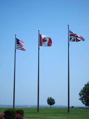 国旗, 天空, 美国, 加拿大, 英国, 风, 爱国主义