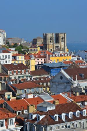 葡萄牙, 里斯本, 城市, 观点, 颓废, 颜色