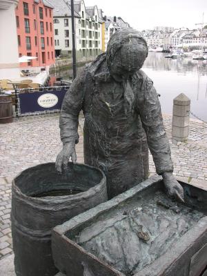 雕像, 女人, cod, 挪威
