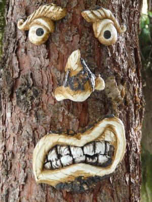 树的脸, 树的精神, 树, 严峻, 脸上, 自然精神, 怪物
