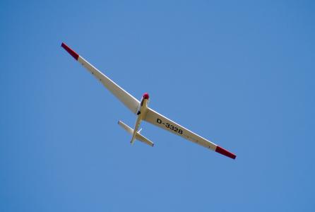 滑翔机飞行员, 飞机, 机场, 滑翔机, 空气运动, segelflugsport, 景观