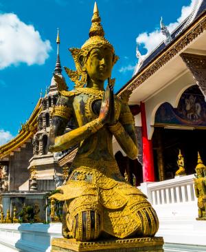 神, 祈祷, 寺庙建筑群, 寺, 北泰国