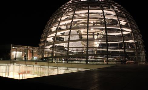 德国国会大厦, 玻璃圆顶, 政府, 建设, 柏林, 建筑, 玻璃