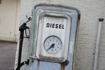 旧气体泵, 柴油, 气体泵, 燃油泵, 老, 加油, 从历史上看