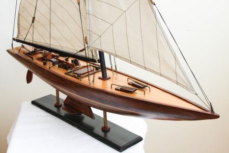 木制船模, 著名木制游艇模型, 三叶草, 海运装饰, 帆船礼品, 航海的船只, 帆船