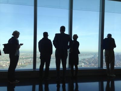 一个世界贸易中心, 视图, 人, 曼哈顿, 美国, 纽约, 具有里程碑意义