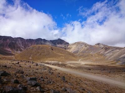 nevado de 托卢卡, 蓝色, 天空, 山, 云彩, 地球, 火山