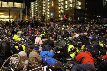 骑自行车, 演示, 抗议, 伦敦, 2013, 停止杀害骑车者, tfl