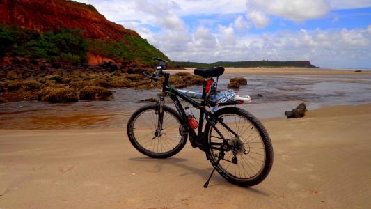 自行车, 海滩, 周期旅游, 卢塞纳, miriri, 山自行车, 自行车