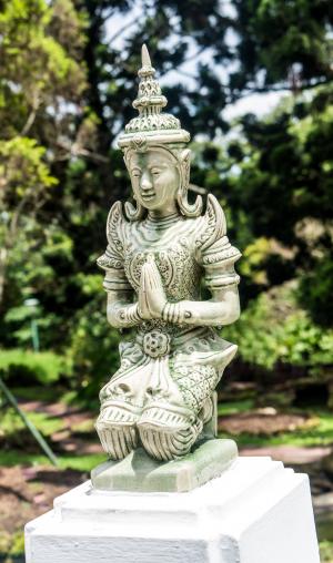 bhubing 宫, 清迈, 泰国, 雕像, 雕塑, 佛教, 宗教