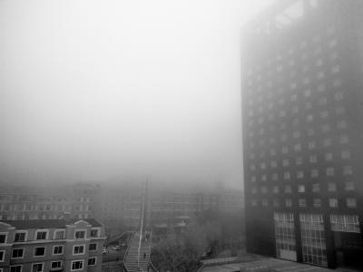 建筑, 令人毛骨悚然, 雾, 朦朦胧胧, 雾, 户外, 楼梯